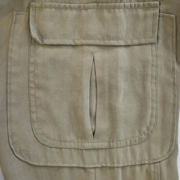 INC Women's Olive Green Jogger Pants Cargo Pockets Elastic Waist Cuffs Sz Small - Picture 3 of 7